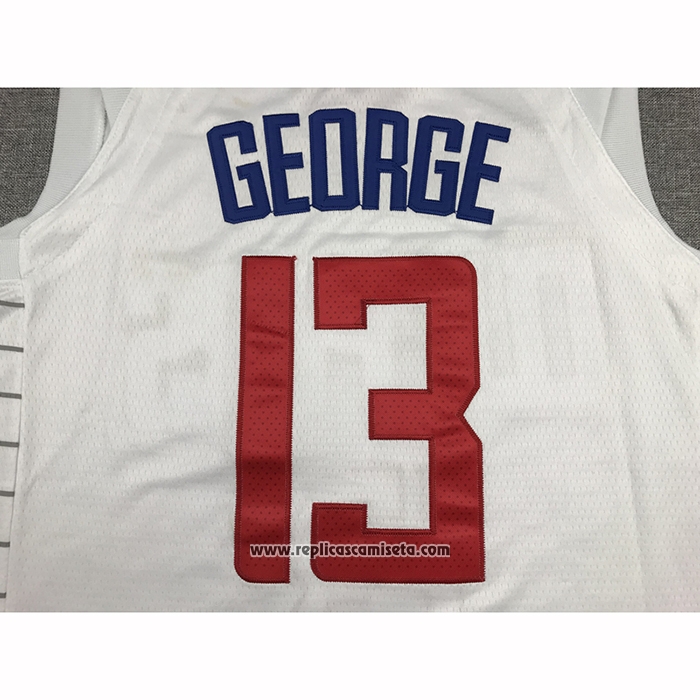 Camiseta Los Angeles Clippers Paul George #13 Association 2017-18 Blanco